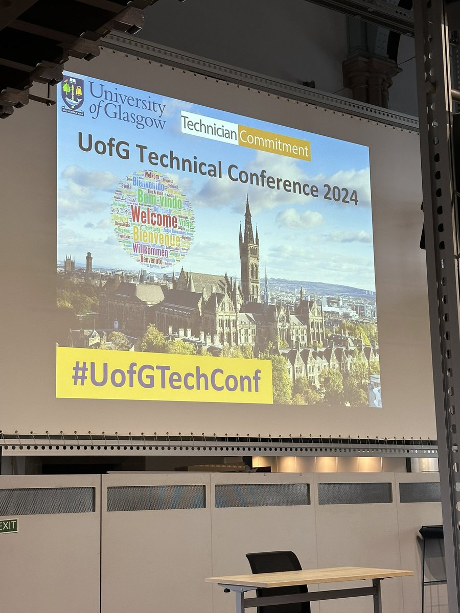 Great to see this year’s #UofGTechConf opened by <a href="/coton_frank/">Frank Coton</a> recognising the pivotal contributions of our Technician Community to <a href="/UofGlasgow/">University of Glasgow</a>’s research and teaching. #TechnicianCommitment #HigherEducation