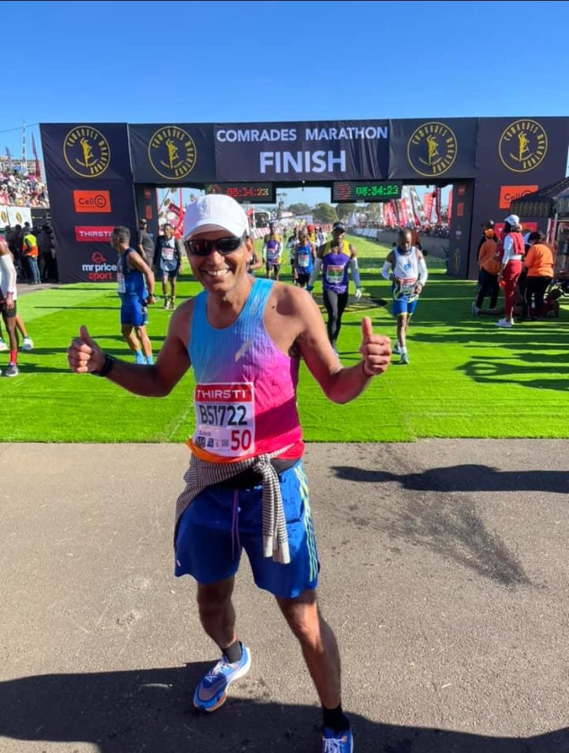 He’s only gone and done it! 💪

We are in awe- yesterday our Trustee <a href="/subodhdave1/">Subodh Dave ☘️🌻🌞 Humanising Medicine</a> completed the hilly 88km Comrades Marathon in South Africa yesterday to raise money for our charity.
 
This incredible feat was his final race in his 6-month fundraiser, which has seen him run at