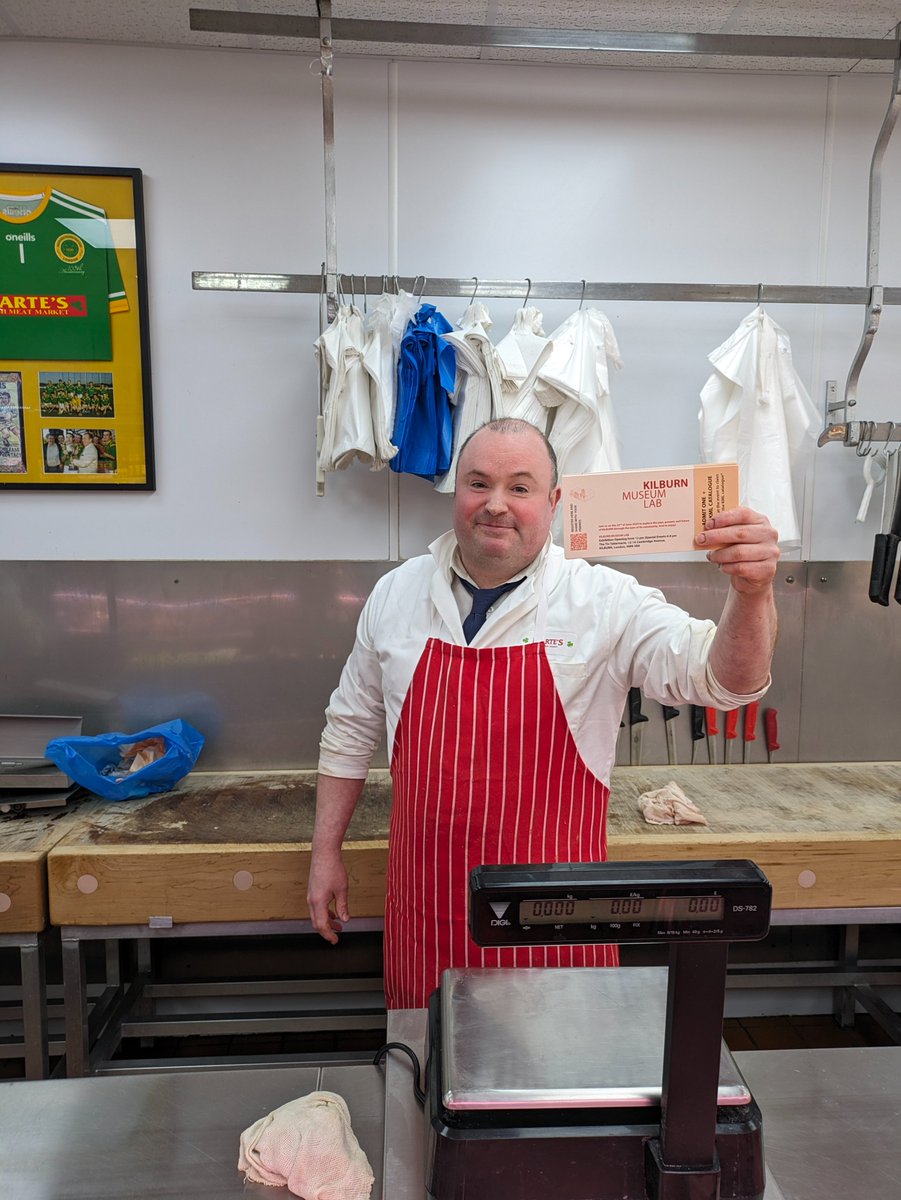 We left another few tickets to pick up on Kilburn High R. for the #KilburnMuseumLab  on the 22 of June at the #tintabernacle in #Kilburn! Get your free tickets from these shops in Kilburn High R and get a free copy of the Kilburn Museum Lab catalogue ❤️ Sir ColinCampbell,
Harte’s