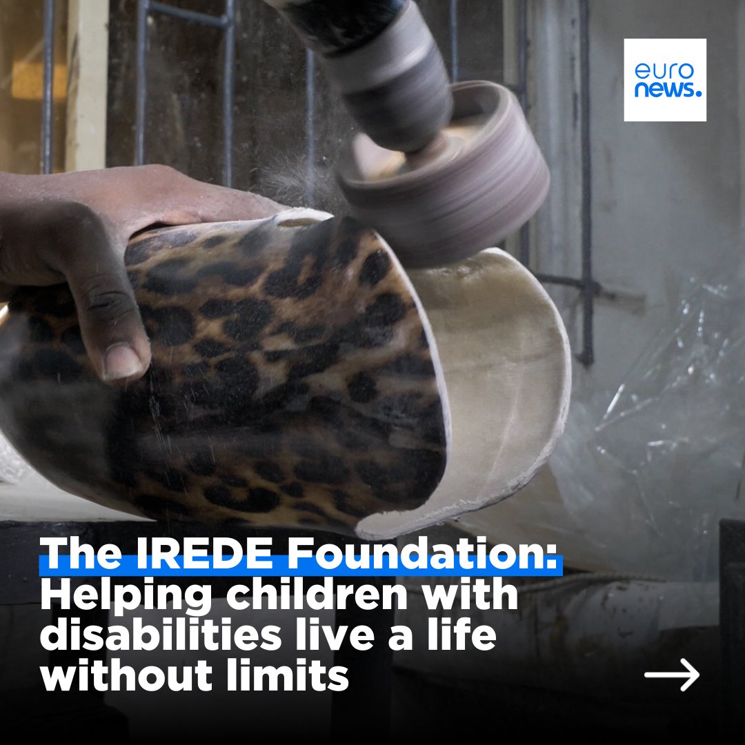 euronews's tweet photo. This NGO is giving prosthetics and hope to children who have lost a limb.

Crystal Chigbu established @theirede to enable young amputees to live more independent and fulfilling lives.

Find out more about Crystal’s initiative on #ScenesTheSeries w/ @mediacityqa 👇