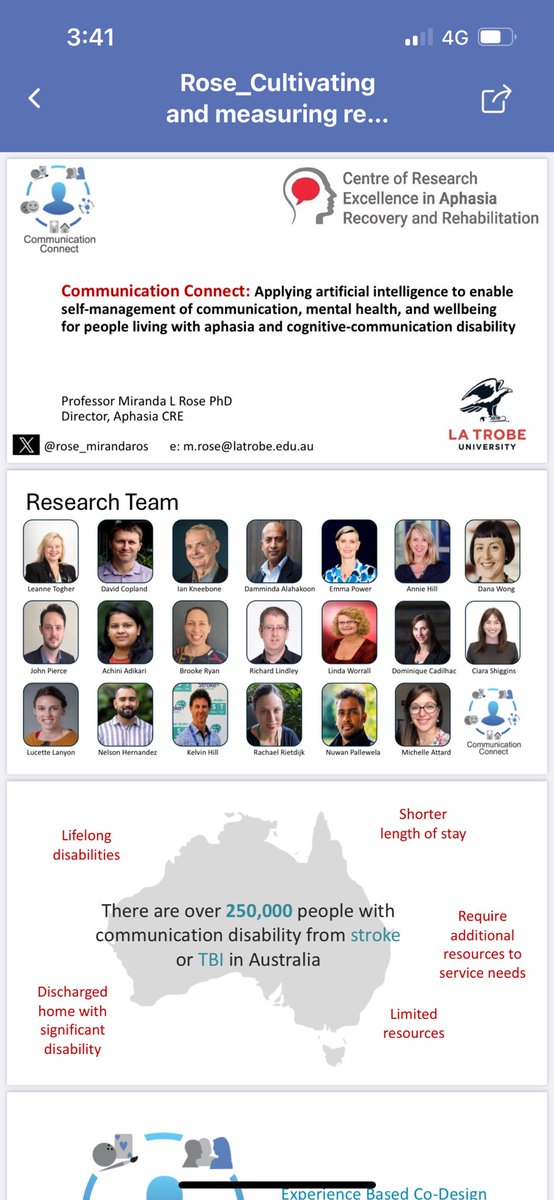 Professor Leanne Togher (@leannetogher) on Twitter photo Our <a href="/nhmrc/">NHMRC</a> Ideas Communication Connect Project presented at the #cac2024 conference by <a href="/rose_mirandaros/">Professor Miranda Rose</a> in #Hawaii - very proud to be a member of this illustrious team!! <a href="/Sydney_Uni/">University of Sydney</a> <a href="/syd_health/">Sydney Health</a> <a href="/ABICommLab/">ABI Communication Lab 🧠 🌱 💬</a> <a href="/JohnPierce85/">John E Pierce</a> Our <a href="/nhmrc/">NHMRC</a> Ideas Communication Connect Project presented at the #cac2024 conference by <a href="/rose_mirandaros/">Professor Miranda Rose</a> in #Hawaii - very proud to be a member of this illustrious team!! <a href="/Sydney_Uni/">University of Sydney</a> <a href="/syd_health/">Sydney Health</a> <a href="/ABICommLab/">ABI Communication Lab 🧠 🌱 💬</a> <a href="/JohnPierce85/">John E Pierce</a>