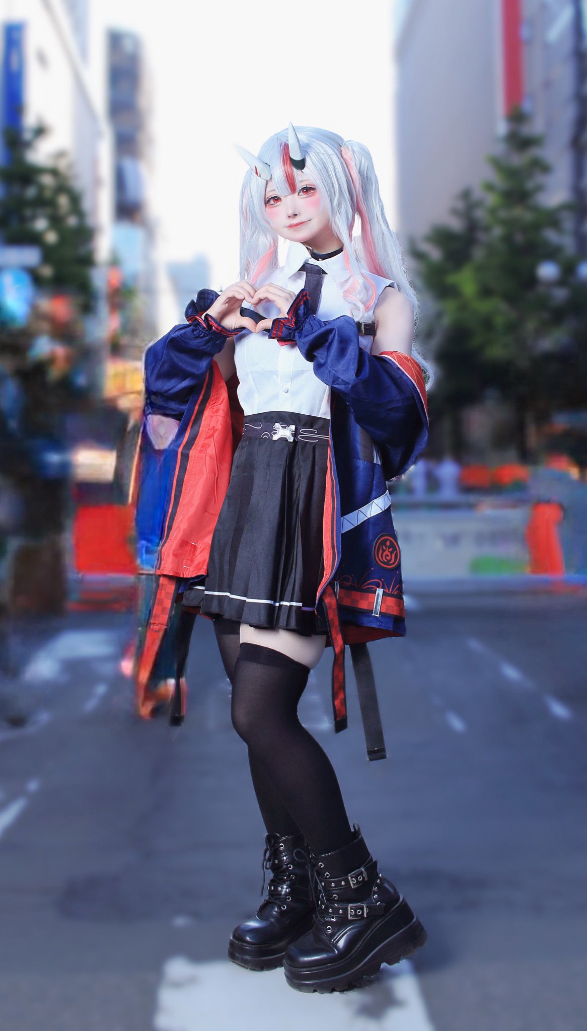 ホロライブ 百鬼あやめ ネイルチップ ロング スクエア コスプレ 