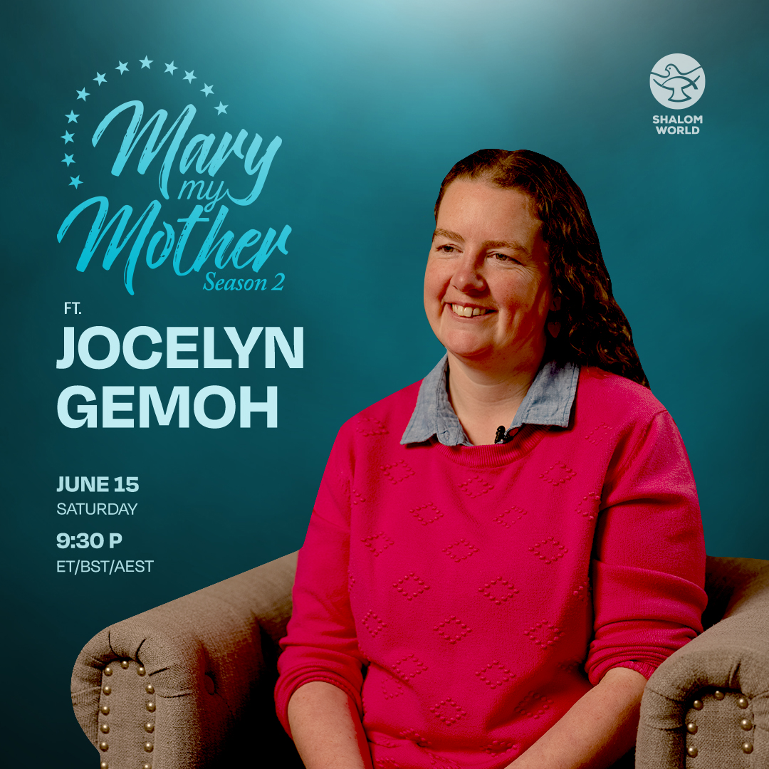 ShalomWorldTV's tweet photo. Former Protestant Jocelyn found a powerful connection with God through Mother Mary and the Rosary. Witness Jocelyn Gemoh's Marian testimony of finding peace, joy, and hope on Shalom World's 'Mary My Mother.'
#MaryMyMother #ShalomWorld #GodsOwnChannel #Rosary #VirginMary #Faith https://t.co/9rbQn1lsdQ