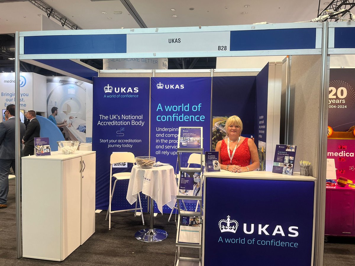 @ukas are ready and waiting at #UKIO2024 ! Visit <a href="/janeWilletts1/">jane Willetts</a> and Vonnie Morgan on stand B28 to discuss the benefits of #imagingaccreditation for your service.