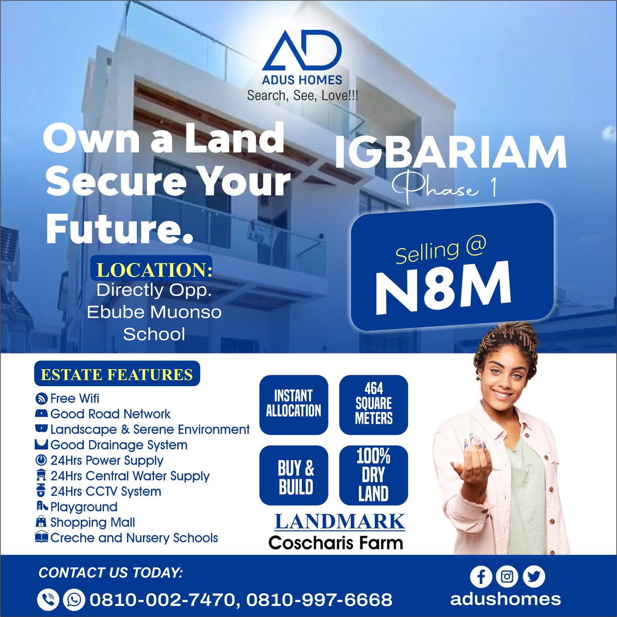 AdusHomes's tweet photo. #enugu #owerri #imo #nigeria #nigeriansindiaspora #businessowner #invest #investment #easterns https://t.co/jLEZwEVist