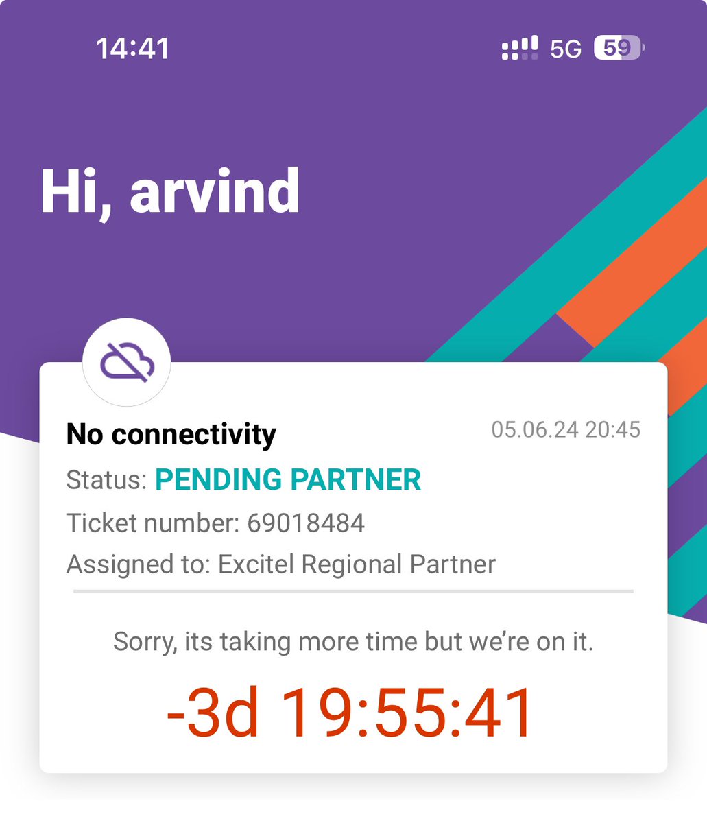 ArvindT05704285's tweet photo. @excitel_rocks Please do not install @excitel_broadband ,  worest service facing issue, from last 3 months. Not any resolution by customer care and ground team, everyday i’m facing at least 2 times internet disconnect issue.

Please dont go with excitel

Id - arvind@ghasouli https://t.co/GEofopNDjx