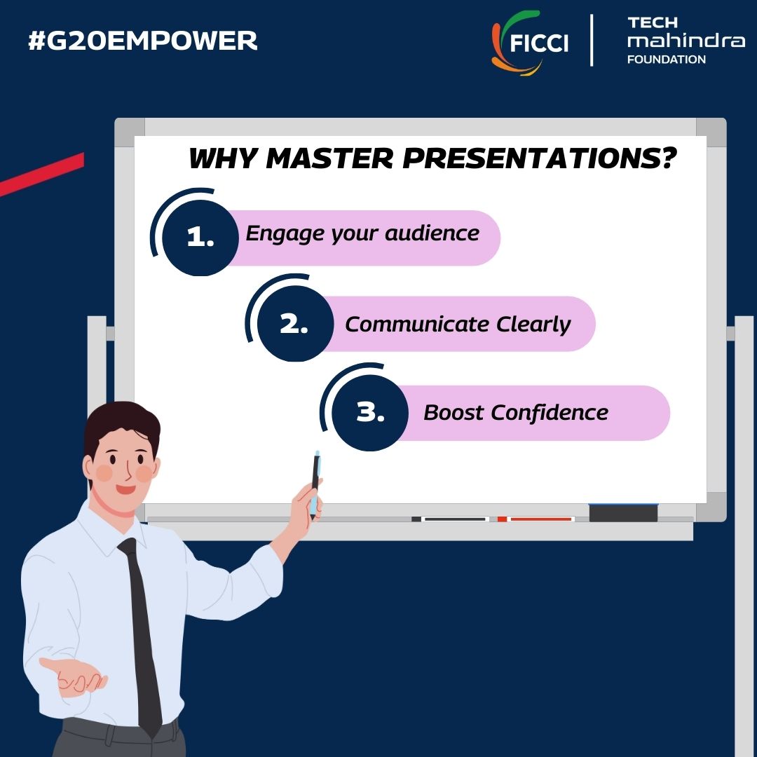 techmahindracsr's tweet photo. Enroll now: https://t.co/CgFAqJicEJ

Ready to transform your #presentations from ordinary to extraordinary? Dive into our #freecourse on “Excelling Presentations through MS PowerPoint”. Learn about creating visually stunning #Presentations and #Multimedia integration with MS PowerPoint. 

Tech Mahindra Foundation has collaborated with @ficci_india, the official Secretariat of @g20empower, to launch a series of #DigitalCourses on the #TechEquity platform aimed at supporting individuals with job-relevant #skills.

#G20EMPOWER #FICCI #TogetherweRise #MoWCD #CyberSecurity #StressManagement #Banking #Presentation #Communications #OnlineCourses #WomenEmpowerment #OnlineLearning #Skilling #SkillDevelopment