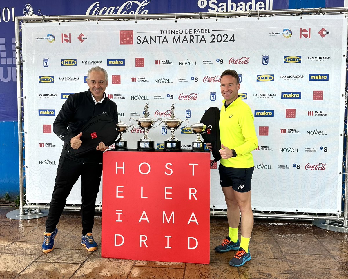 ¡Nuestro presidente también compite en el campeonato! 💪

🎾 Su compañero de equipo es David Castañeda, de <a href="/CafesNovell/">Cafes Novell</a> ☕️

#Horeca #hosteleria #hosteleriaMadrid #HosteleriaEspaña #padel #campeonato #hosteleros #deporte