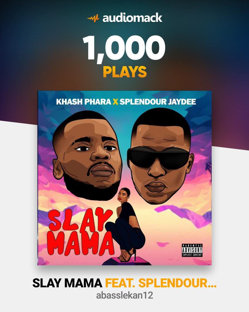 musicherds's tweet photo. 1k Organic Plays Thank You Fam
Keep Streaming #SlayMama By @khashphara Ft. @SplenDourJaydee
Stream On @HypeLadySimi 👇🏼
https://t.co/V6qQKh3n7D https://t.co/kDb3xXJsGH