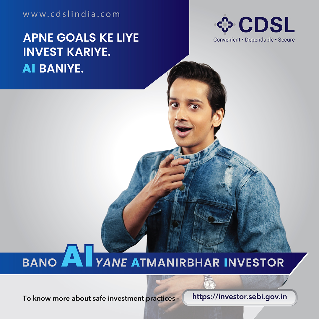 CdslIndia's tweet photo. Invest as per your investment goals and risk appetite.
Bano Atmanirbhar Investor!
To know more about safe investment practices visit https://t.co/o6tKRppuv3
#AI #AtmanirbharInvestor #CDSL #SEBI #BSE #NSE #DepositoryServices #InvestorEducation #Demat #Investor #responsibleinvesting #investment
