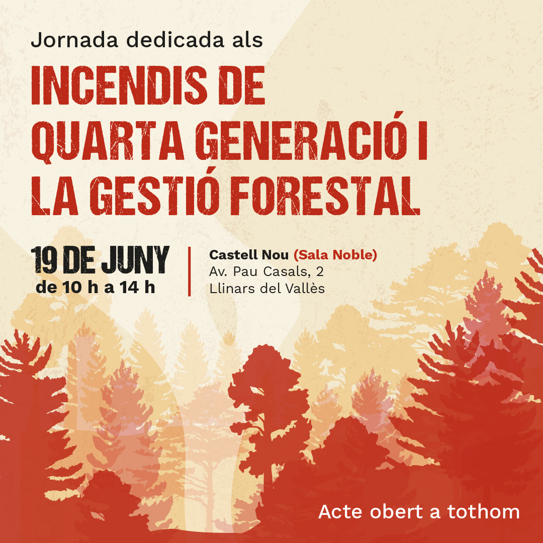 ctforestal's tweet photo. 🔥@Pau_Brunet, coordinador de @FIRERESProject presentarà el projecte i algunes de les solucions que implementa a Catalunya en la jornada "Incendis de 4a generació i la gestió forestal" 

📆19 juny 🕙10-14 h 📍Llinars del Vallès
✍️Informació &amp; inscripcions: https://t.co/WZONAuDhUP https://t.co/FjErCEOCE0