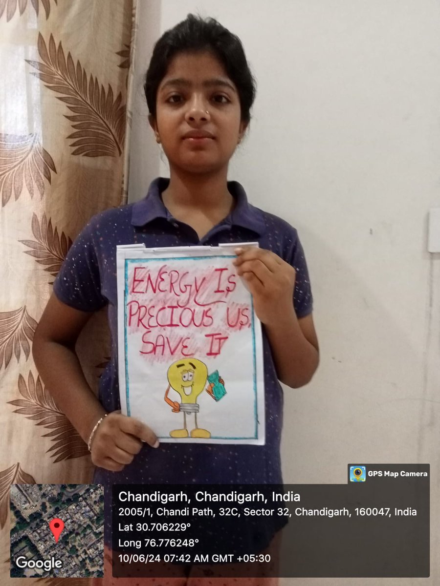 gmhs31's tweet photo. #Save Energy
 #MissionLife #EcoClubs4MissionLiFE #SummerCamps4Nature 
#Day5
GMHS 31 C
Poster making and slogan writing
@SchoolEduChd https://t.co/YhW8D6gCA1