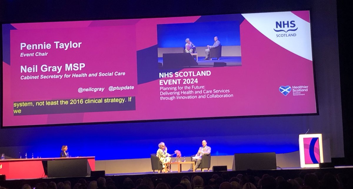 Great to hear the Cabinet Secretary <a href="/neilcgray/">Neil Gray MSP</a> talk about the importance of early intervention and prevention. AHPs and Speech and Language Therapists are perfectly positioned to deliver on this. #NHSScot2024 <a href="/RCSLT/">RCSLT 💙</a>