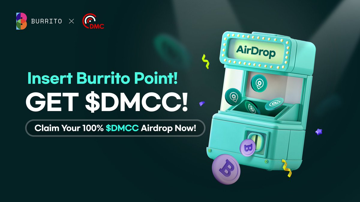 BurritoGlobal's tweet photo. Let's start the second event prepared by Decentralized Music Chain (@DmcDao)!

Participate by using points collected by community events!

Lucky chance to get up to 118 DMC tokens extra!

🔗https://t.co/cWAWwb4ieD https://t.co/LgaMMBo0eK