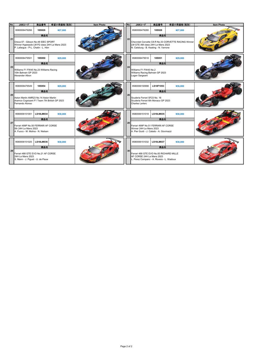 sparkmodeljapan's tweet image. 【New Item Information】
Spark / Looksmart取り扱いショップにて、早いところでは12日から発売となる新製品をご紹介します。
ほぼすべてのモデルが発売と同時にメーカー在庫切れ（完売）となっておりますので、お買い逃しなく！
#spark #looksmart