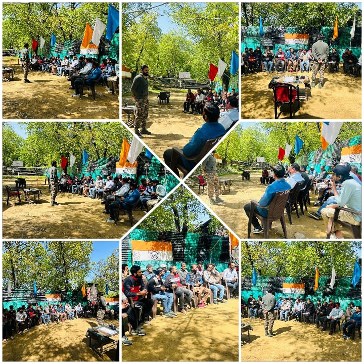 JannatLolab's tweet photo. Indian Army organised 'Cyber awareness' campaign at Tekipora.
#IndianArmy
#HumSayaHainHum
#ProsperousKashmir
#IndianArmyNationBuilding
#SustainableFuture
#AIforKashmir
#SavioursOfKashmir https://t.co/KvdX1eDLan