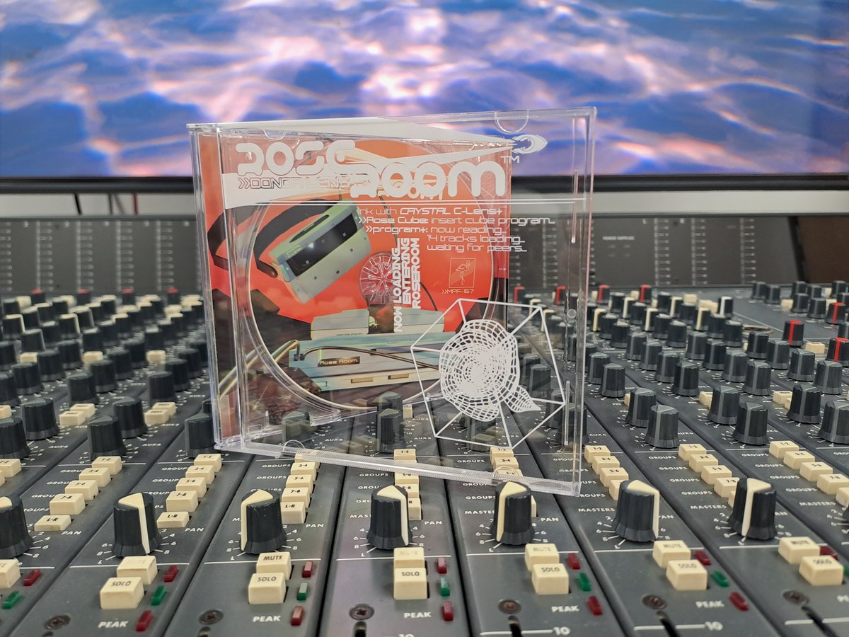 A collaboration of CD and Cassette! Rose Room - Donor Lens @mypetflamingo Both with white UV print on the cases and shell full coverage white UV print. Inlay printed on pearl ice white card. All done in house! #welovecassette #cassettetapes #music #duplication #audiotapes #audio