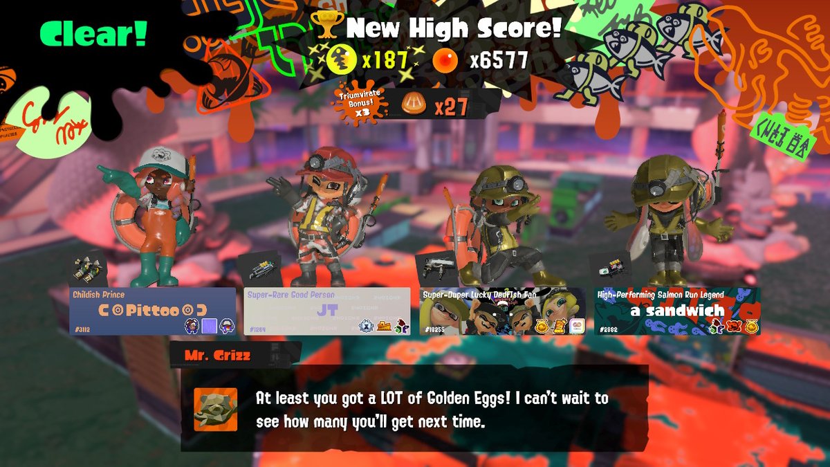 Random_Pingas's tweet image. I had a blast this Big Run, it was fun playing on Max Hazard on all the stages! Sadly I didn't get to the top 1% like I'd hoped, but I'm still happy with my second-ever top 2%. Big big thank you to @teeee6v6, @Solarrr_Aus and @SMSStrove, I couldn't have done it without you.🥰🥰🥰