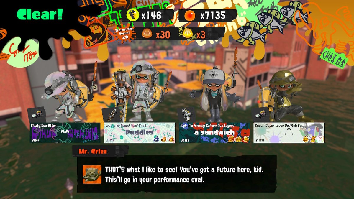 Random_Pingas's tweet image. I had a blast this Big Run, it was fun playing on Max Hazard on all the stages! Sadly I didn't get to the top 1% like I'd hoped, but I'm still happy with my second-ever top 2%. Big big thank you to @teeee6v6, @Solarrr_Aus and @SMSStrove, I couldn't have done it without you.🥰🥰🥰