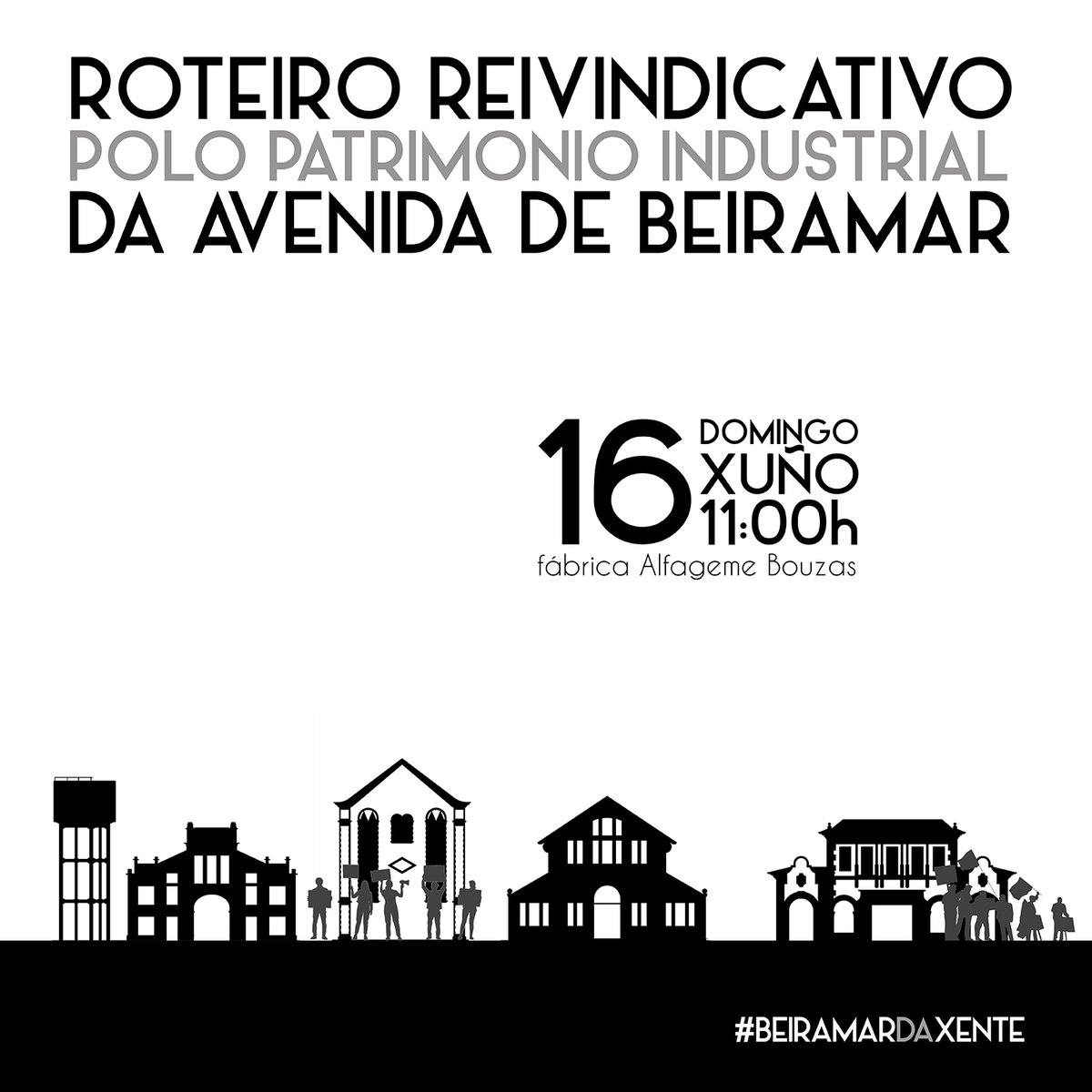 DavidaVGO's tweet photo. Dende #BeiramarDaXente convocamos á cidadanía a un roteiro reivindicativo o vindeiro domingo 16 de xuño as 11:00h pola defensa do patrimonio do patrimonio industrial da nosa cidade.
Máis información:
https://t.co/JVCWZtFOFS https://t.co/e4XhBhuYQU
