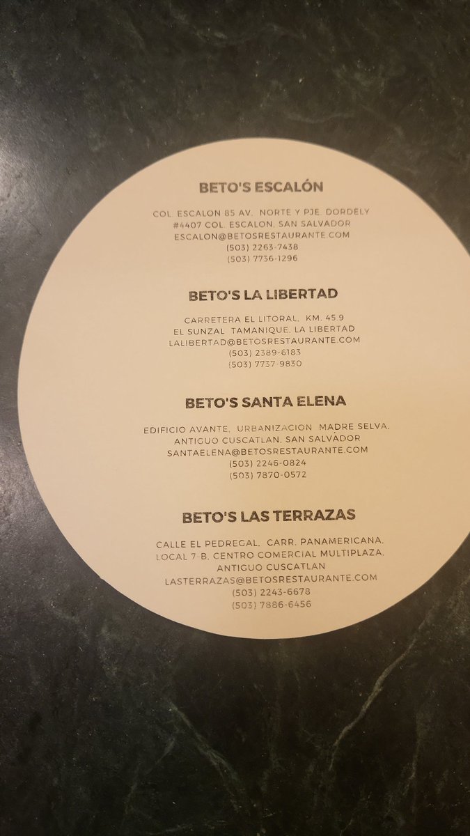 pastate11's tweet photo. Did Beto's LA Libertard El Salvador tonight, amazing service as always l. https://t.co/9j5ortSZzn