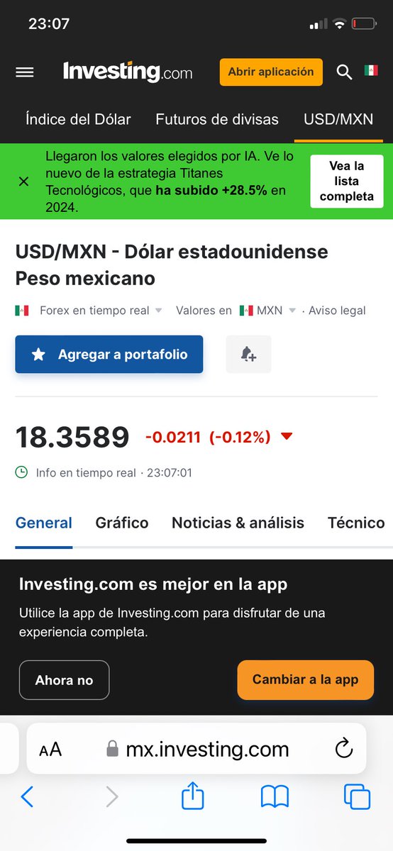 El tipo de cambio ya en 18.35 ! Cómo siga de hablador en la mañanera de mañana y llegará a 20 pesos .