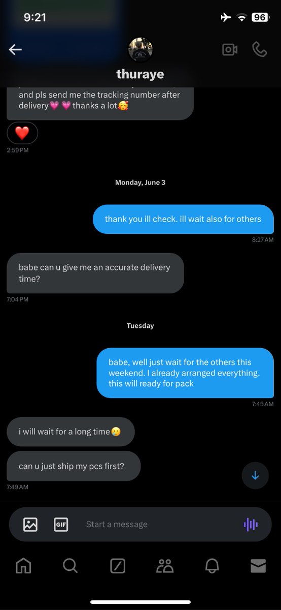 rimadepoon's tweet photo. Here is the conversation. 

You should know how to read first. 

Demanding mo masyado, cinancel mo tas gusto mo full refund are you okay?

Are you blind? do you know how to read first? 

Weird intl. buyer. No rush shipping gusto mo prio ka? are u okay? https://t.co/8SMWTB3Wpw