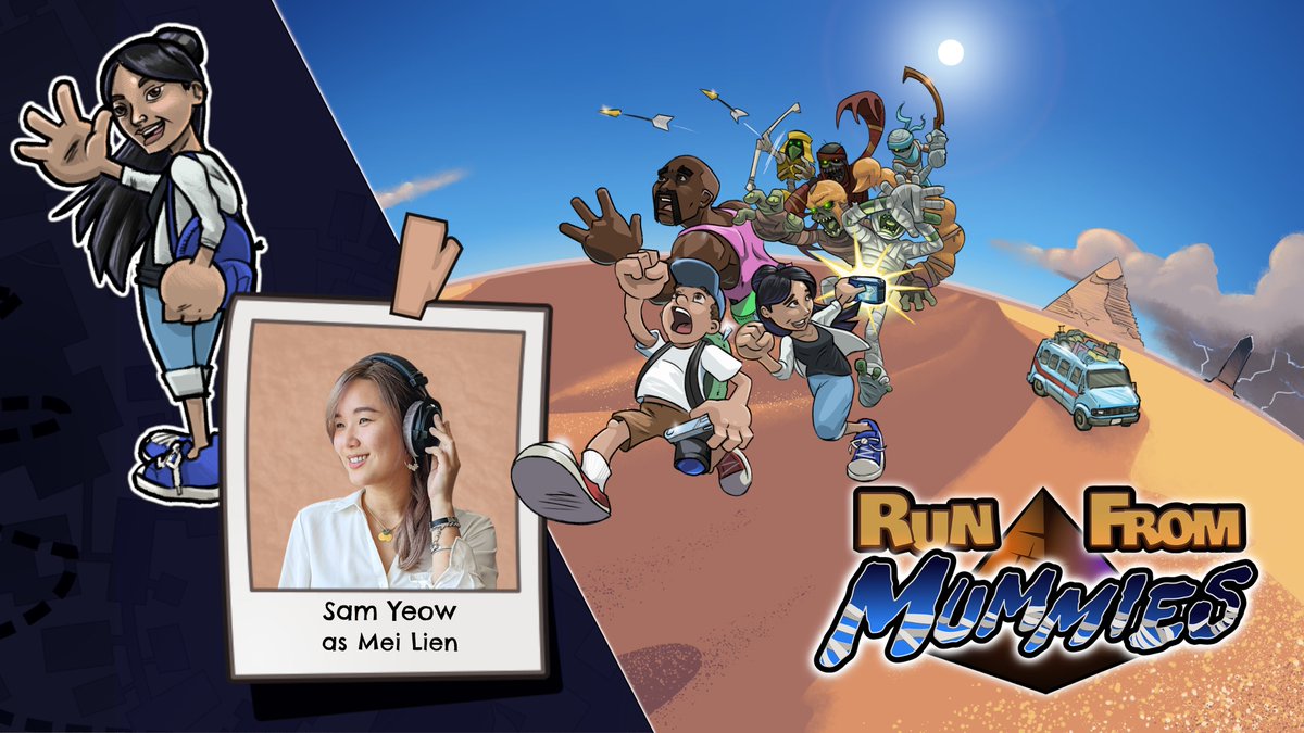 Sam Yeow (rhymes with Meow) (@voiceactorsam) on Twitter photo ✨ROLE ANNOUNCEMENT✨
Unwrapping exciting news: I voice a playable tourist - Mei Lien - in 'Run for Mummies'! Ready to dodge some bandages?
Thanks to Grant for casting me, and of course, check out the game demo at steam.runfrommummies.com!
<a href="/RunFromMummies/">Run From Mummies</a> ✨ROLE ANNOUNCEMENT✨
Unwrapping exciting news: I voice a playable tourist - Mei Lien - in 'Run for Mummies'! Ready to dodge some bandages?
Thanks to Grant for casting me, and of course, check out the game demo at steam.runfrommummies.com!
<a href="/RunFromMummies/">Run From Mummies</a>