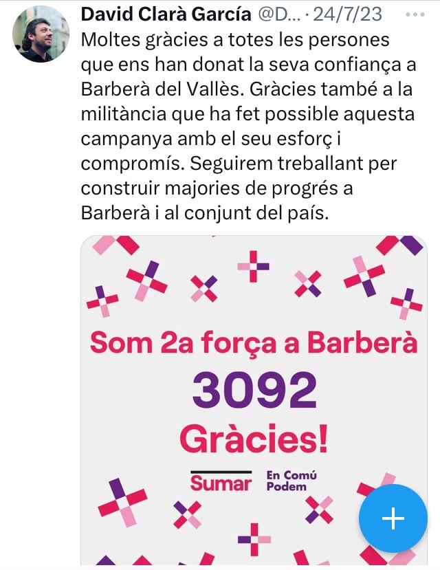 Esquerra Alternativa per Barberà - CUP tweet media