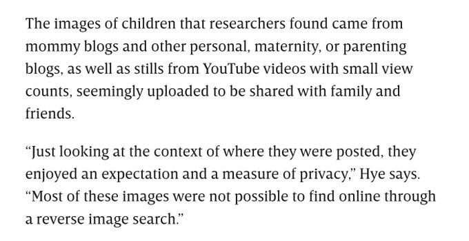 AI Tools Are Secretly Training on Real Images of Children https://t.co/56kh3kuPNm https://t.co/6kSP0
