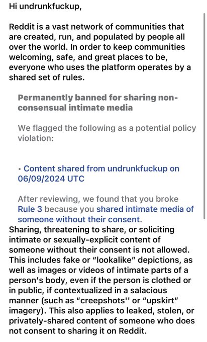 "by reddit's AUTOMATED SYSTEMS" . fuck yall AI bullshit https://t.co/JgHVamglLE