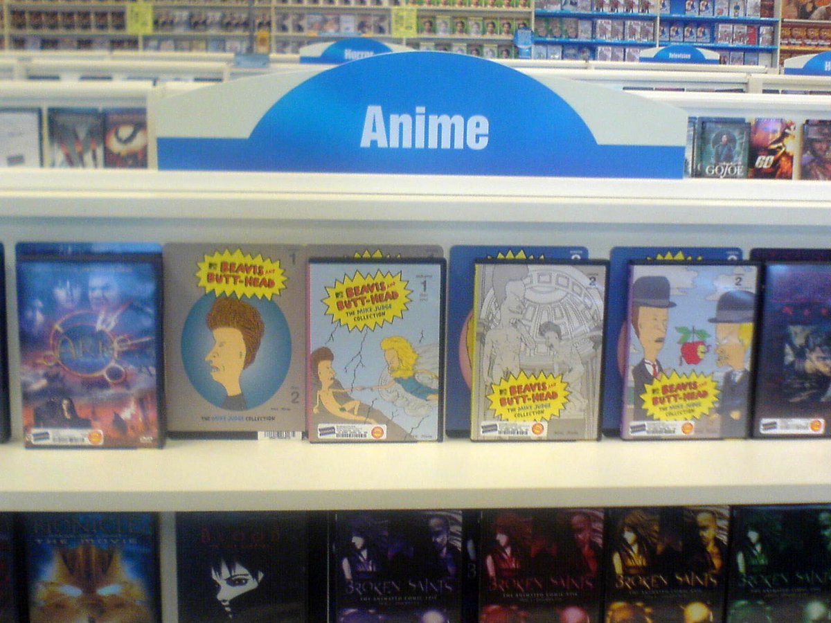 I wish I had taken pictures of rental stores when they were still around.Most places didn't even know what went in the anime section, &amp; in the private stores you'd sometimes see Hentai mixed in with the kids movies. Complete chaos no matter where you went.