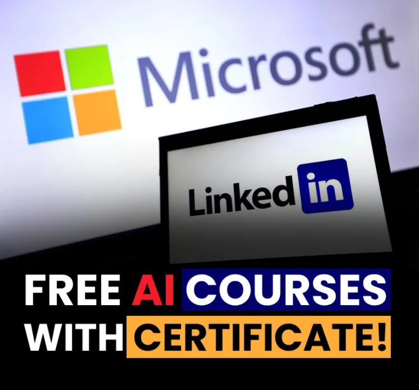 ahuja_priyank's tweet image. Microsoft and LinkedIn just released 7 essential free AI courses. 

No need to pay any fees.  

[Bookmark for later]