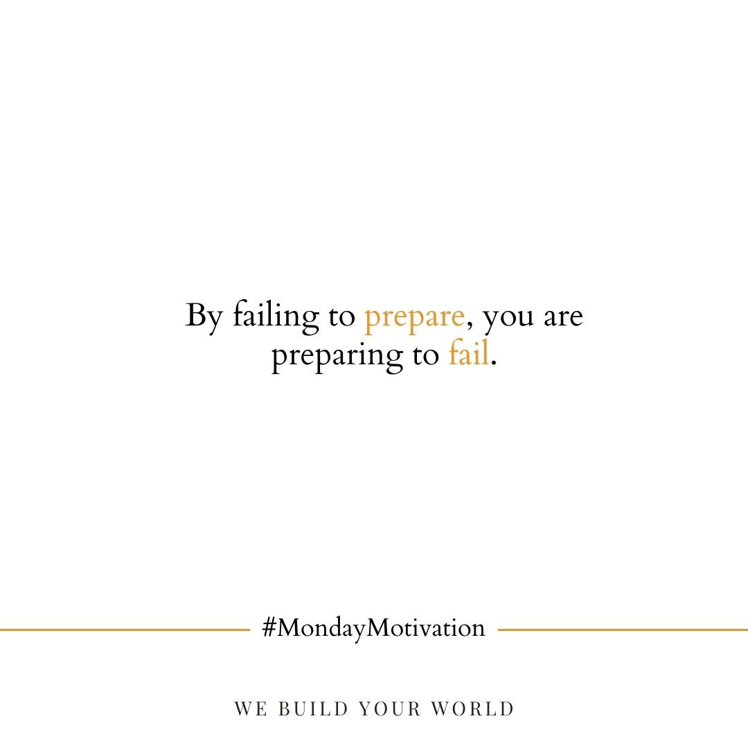 Without a plan, resources, or practice, you’re setting yourself up for failure. By preparing, you increase your chances of achieving your goals.

#MondayMotivation #BLK #BLKashyap #WeBuildYourWorld