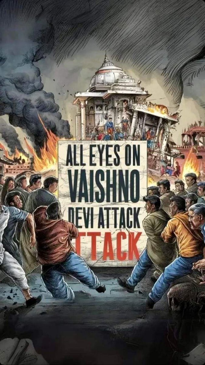 Ashutosh_jha04's tweet photo. Don't ignore, be vocal, speak up!🙏
#AllEyesOnVaishnodeviAttack 🚫 https://t.co/U62juLNcK5