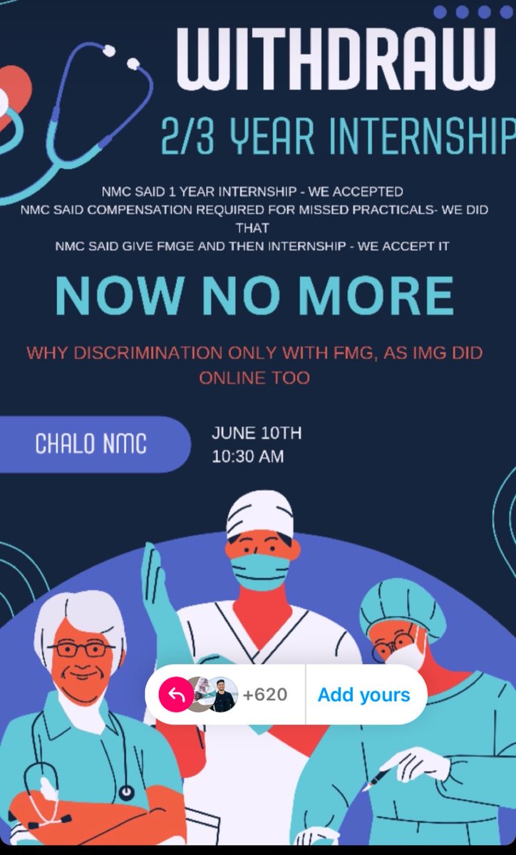 surendharnath7's tweet photo. Dear FMG friends unite together for our rights!!
If we are still deaf and dumb to this rule ,noone can save us only we need to raise voice against this arrogance to the fullest!!
#oneyearinternshipforall
#fmg
#nmc
@narendramodi @AmitShah @official_afa_ @aimsa @aajtak @ndtv https://t.co/VWw6C62gTt