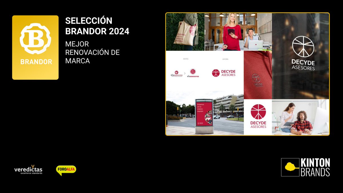 Súper contento con el reconocimiento al trabajo realizado en <a href="/KintonBrands/">KINTON BRANDS</a> para <a href="/DecydeAsesores/">DECYDE ASESORES</a> 
Para mí el cliente es lo primero, el reconocimiento es una consecuencia.