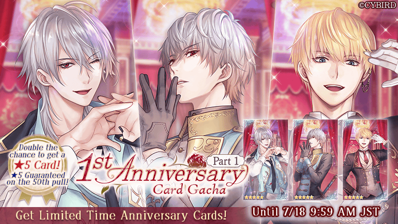 ikepri_en's tweet photo. 1st Anniversary Card Gachas are Back Again!

If you missed out on any of these gorgeous cards, get them while you can ✨✨✨

#ikepri #otome https://t.co/RB80WGym2L