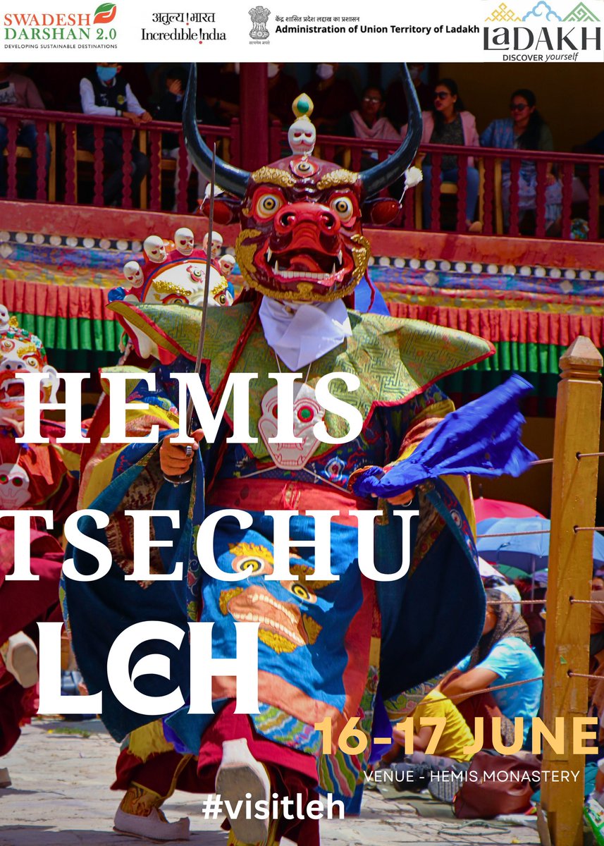 VisitLeh's tweet photo. Upcoming festival : Hemis Tsechu, 16-17 June
venue hemis monastery.
#visitleh
#visitladakh #hemis #hemismonastery #maskdance #travelandleisure #travelphotography #monastries #gompa #festival #travelmagzine #buddhism #sprituality #leh #discover #tourism #mountains https://t.co/PzznVjluJA