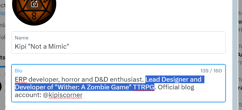 Kipi_GD's tweet photo. Never thought I would be doing one of these updates but here it goes. "Wither: A Zombie Game" TTRPG was officially released to public last weekend!

#TTRPG https://t.co/jgJtYgkWGM