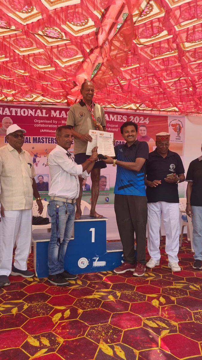 MarriRajasekar's tweet photo. We are incredibly proud that our Chairman Sri Marri Laxman Reddy garu triumphed at the #MastersGames Federation in held on 7th, 8th & 9th June at Gujarat, clinching 1st place in 100m freestyle, 100m breaststroke & in 50m breaststroke.

Many congratulations, #Daddy - Your dedication & success inspire us all. 🙌

@MLRLaxmanReddy