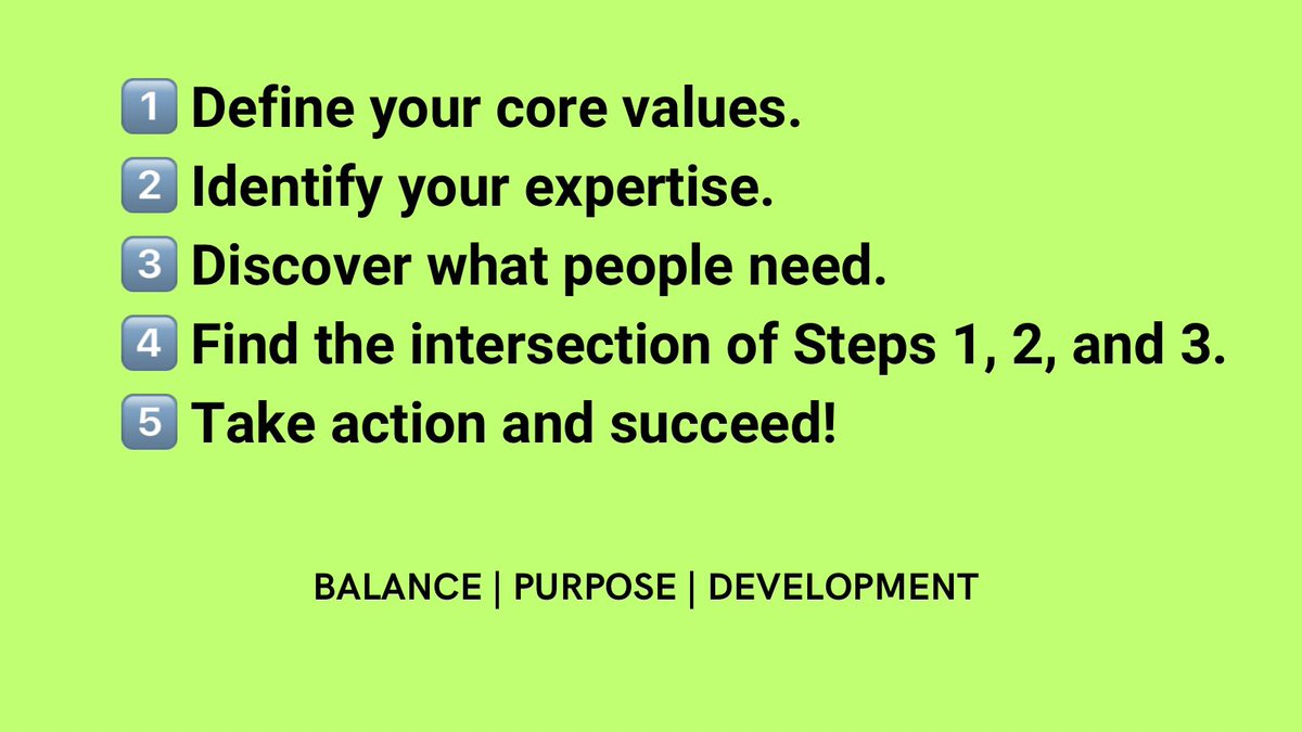 Follow these simple steps to achieve balance and purpose

#DOCTORS #TRAINING
