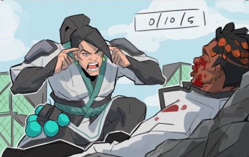 ValorINTEL's tweet photo. "THINK PHOENIX THINK! 

YOU'RE SUPPOSE TO FLASH THE ENEMY NOT YOUR TEAMMATES, ENTRY NOT LURK. YOU DID THIS TO YOURSELF.

EVERYONE AND EVERYTHING YOU KNOW WILL BE GONE." https://t.co/MGesAnPAsL