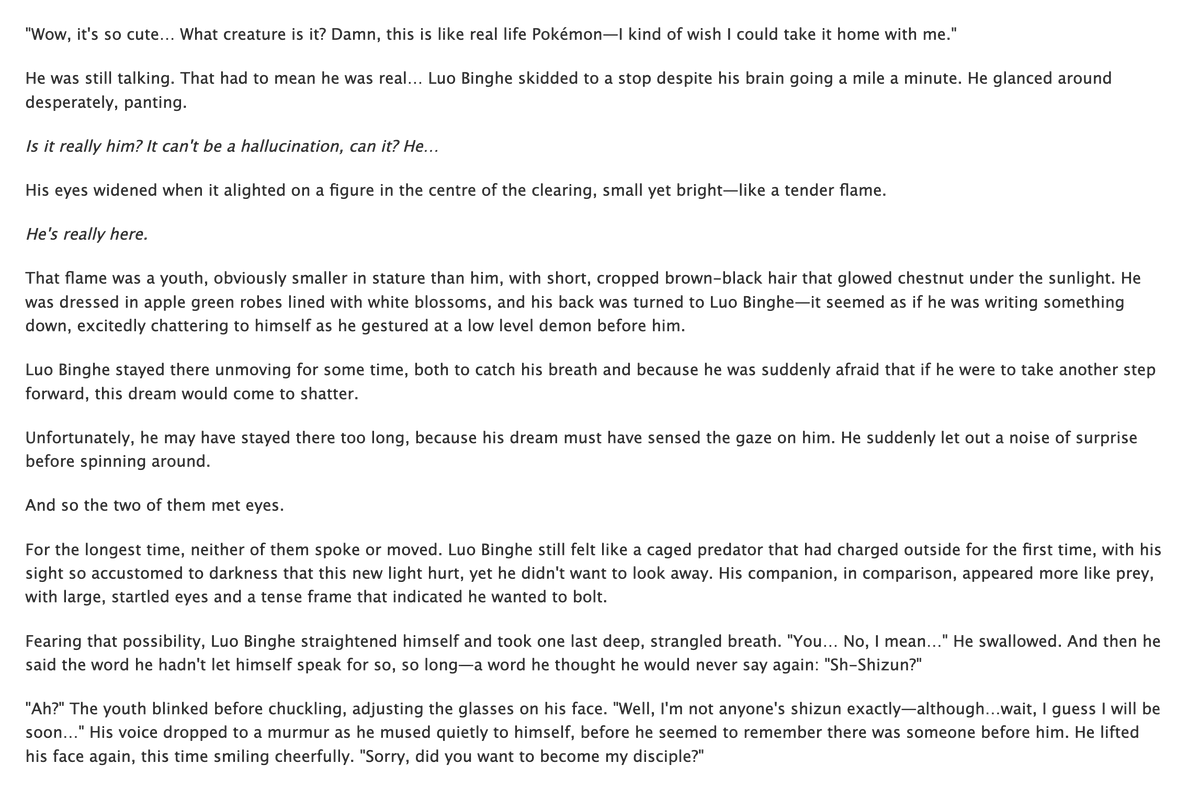 kukuandkookie's tweet image. A River of Ice Melts and Takes Me Back to You

🎋 @BingyuanWeek #svsss #bingyuan #bingyuanminibang2024
🥀 Art: @benthic_izles &amp;amp; Neo: rara-is-trying-art.tumblr.com
🎋 Shen Yuan transmigrates into PIDW as himself; gets 2 disciples: Gongyi Xiao and...totally not Bing-ge...?
🥀 link below!