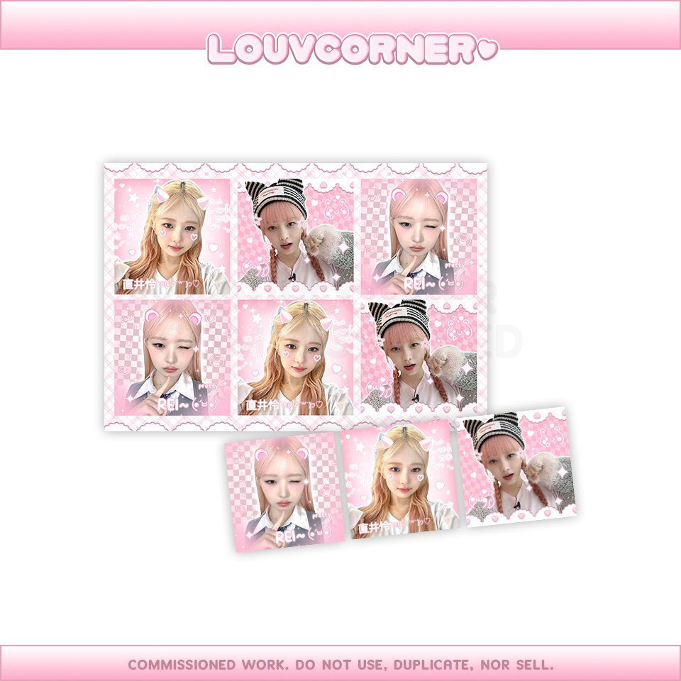 #madebylouv ★ sticker sheet

t. 디자인 커미션 디자인커미션 designcommission  lf client layout artist designer graphic design service commission sticker sheet pink kpop rei ive