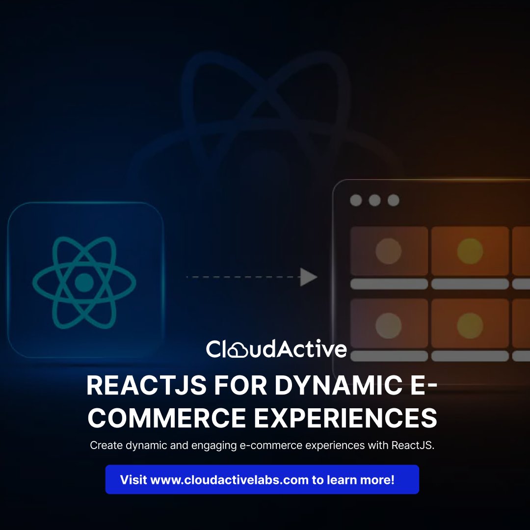CloudActiveLabs's tweet photo. ReactJS for Dynamic E-commerce Experiences
Transform your e-commerce platform with dynamic and engaging experiences using ReactJS.
Ready to enhance your e-commerce platform?
Visit https://t.co/W95nN6bQGd for details.

#ReactJS #Ecommerce #CloudActiveLabs #KeystoneJS #Reactnative https://t.co/ejHbX2TW4i