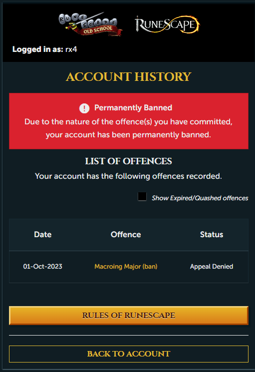 HarleyQ17837610's tweet photo. Hi,

Almost a year coming up soon. Surely the court can find a second chance.
.@JagexArcane @JagexAyiza @JagexElena @JagexRoq @JagexWest @JagexSupport @JagexKieren @JagexTyran @JagexTimbo @JagexTwisted https://t.co/Z79o125V1O