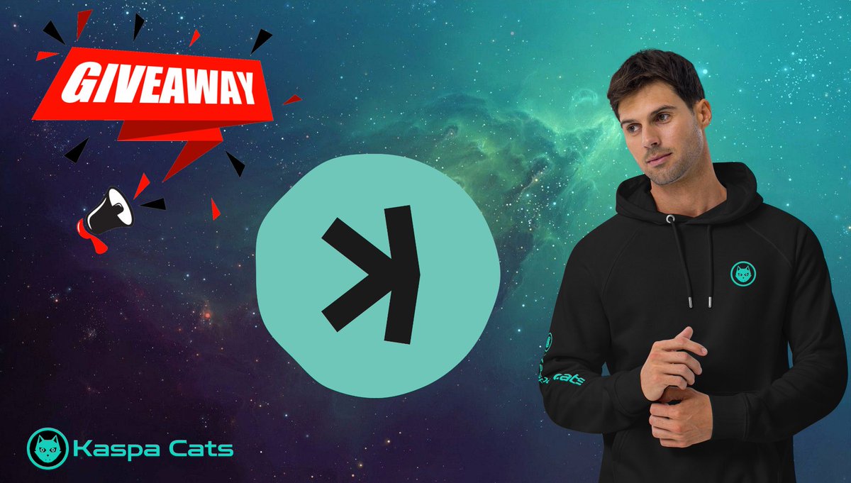[ $KAS GIVEAWAY 🎁]

Try to win a premium Kaspa Hoodie &amp; 400 $KAS 💚 !

To enter:

🟢 Follow <a href="/Sh4rp_FitnessFi/">rifat sarker</a> &amp; <a href="/kaspacats/">Kaspa Cats Official</a> 

🟢 RT + Like this post

🟢 Tag 2 friends below 👇

Winner will be selected next Monday.

Good luck Kaspians 🍀