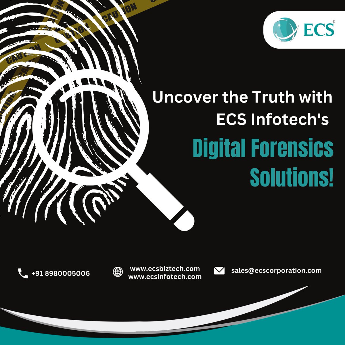 ecscorporation's tweet photo. 🔍At ECS Infotech, we offer expert digital forensics services to navigate complex digital investigations. 

Trust us to deliver precise and reliable results from mobile to network forensics.

#digitalforensics #ECSInfotech #cybersecurity #digitalsecurity #digitalsecuritytips https://t.co/XntYwrjIWW