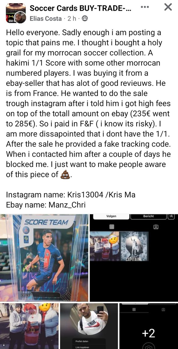 ino_olivier's tweet photo. Vu à l'instant sur Facebook, attention aux scammers et à toute sorte d'arnaque, ne faites pas confiance aveuglément, ne passez pas hors sites connus et encore moins entre proches via PayPal si vous ne connaissez pas la personne à 100%.

Merci de partager au maximum!

⚽🇲🇫🔥 https://t.co/i6L2LXT5WA